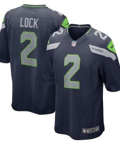 Drew Lock Seattle Seahawks Nike Game Jersey - College Navy