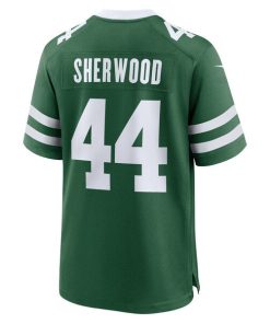 Alternative view of Jamien Sherwood New York Jets Nike Team Game Jersey - Legacy Green
