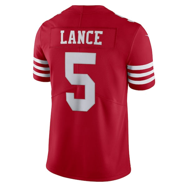 Trey Lance San Francisco 49ers Nike Vapor Limited Jersey - Scarlet/Red/White - Image 7