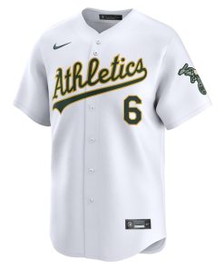 Alternative view of Jordan Diaz Oakland Athletics Nike Home Limited Player Jersey - White