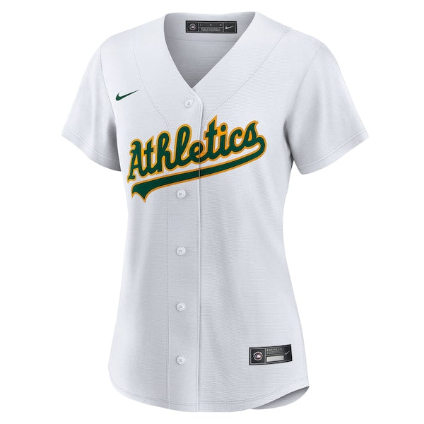 Khris Davis Oakland Athletics Nike Women's Home Replica Player Jersey - White/Green - Image 3
