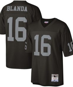 George Blanda Las Vegas Raiders Legacy Replica Jersey - Black