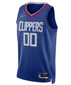 Alternative view of LA Clippers Nike 2021/22 Diamond Swingman Custom Jersey - Icon Edition - Royal
