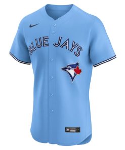 Alternative view of Bo Bichette Toronto Blue Jays Nike Alternate Elite Player Jersey - Powder Blue