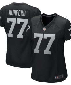 Thayer Munford Jr. Las Vegas Raiders Nike Women's Team Game Jersey -  Black