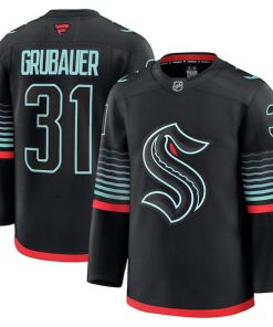 Philipp Grubauer Seattle Kraken  Alternate Premium Player Jersey - Black