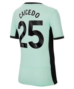 Alternative view of Mois¨¦s Caicedo Chelsea Nike Youth 2023/24 Third Stadium Replica Player Jersey - Mint