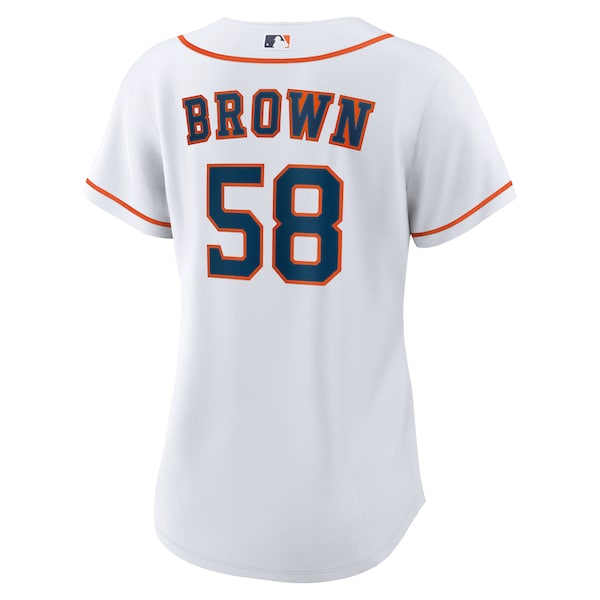 Hunter Brown Houston Astros Nike Women's Home Replica Jersey - White - Image 3