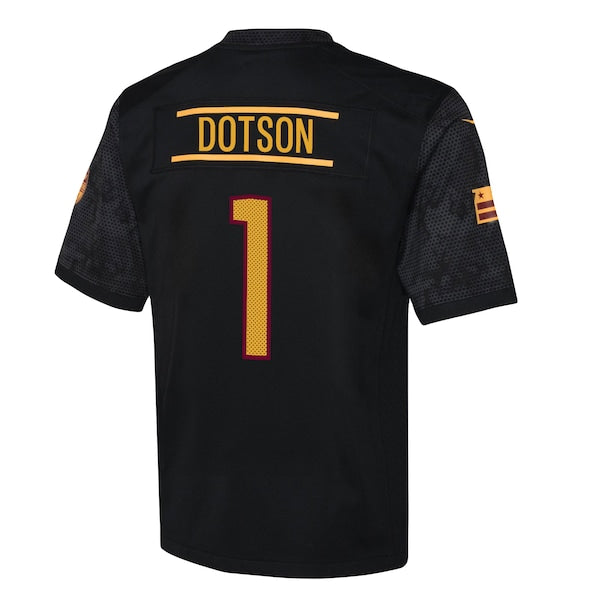 Jahan Dotson Washington Commanders Nike Youth Game Jersey - Black - Image 3