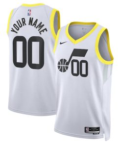 Utah Jazz Nike Unisex Swingman Custom Jersey White - Association Edition