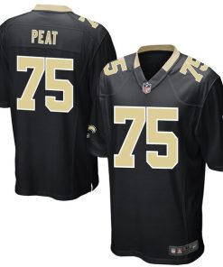Andrus Peat New Orleans Saints Nike Game Player Jersey - Black