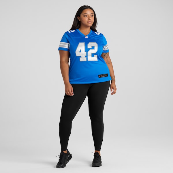 Jalen Reeves-Maybin Detroit Lions Nike Women's Team Game Jersey - Blue - Image 6