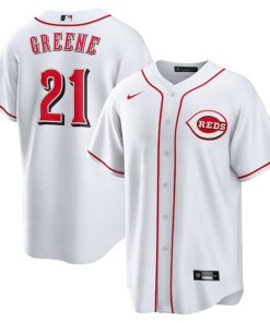 Hunter Greene Cincinnati Reds Nike Home Replica Jersey - White