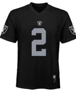 Alternative view of Ashton Jeanty Las Vegas Raiders Youth Replica Player Jersey - Black