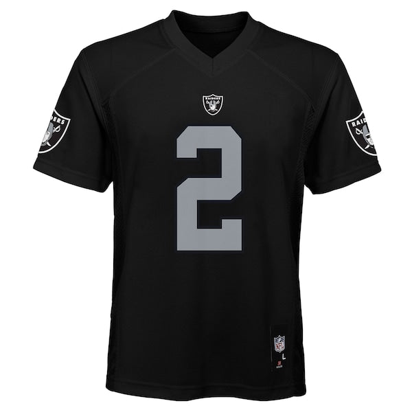 Ashton Jeanty Las Vegas Raiders Youth Replica Player Jersey - Black - Image 2