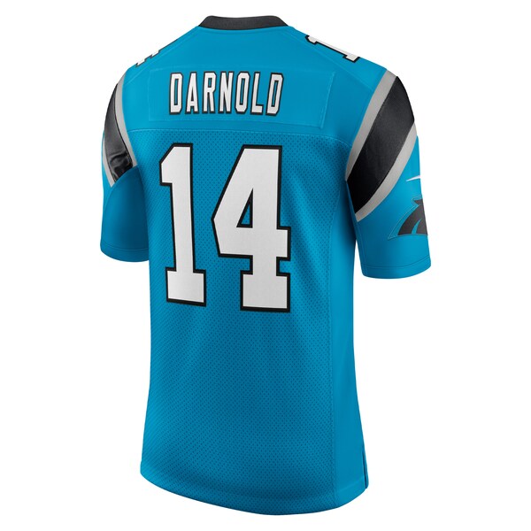 Sam Darnold Carolina Panthers Nike Vapor Limited Jersey - Blue/Black/White - Image 4