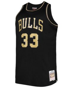 Alternative view of Scottie Pippen Chicago Bulls Big & Tall Hardwood Classics 1997/98 Swingman Jersey - Black