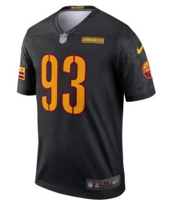 Alternative view of Jonathan Allen Washington Commanders Nike Alternate Legend Jersey - Black