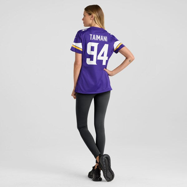 Taki Taimani Minnesota Vikings Nike Women's Game Jersey - Purple - Image 6