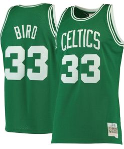 Larry Bird Boston Celtics  Hardwood Classics Swingman Jersey - Kelly Green/White