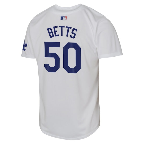 Mookie Betts Los Angeles Dodgers Nike Youth Home Limited Player Jersey - White - Image 3