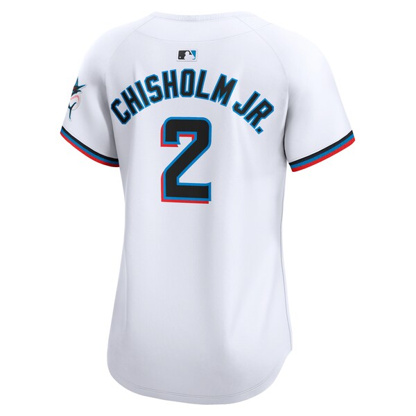 Jazz Chisholm Jr. Miami Marlins Nike Women's Home Limited Player Jersey - White - Image 3