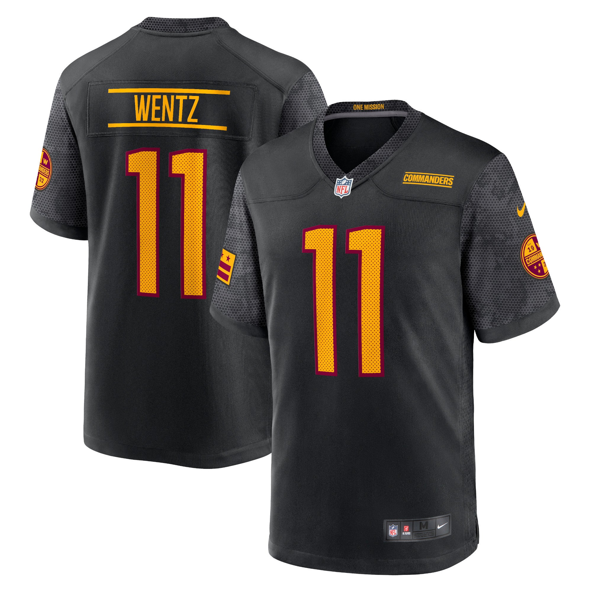 Carson Wentz Washington Commanders Nike Youth Game Jersey - Burgundy/Black/White - Image 6