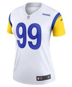 Alternative view of Aaron Donald Los Angeles Rams Nike Women's Legend Jersey - White