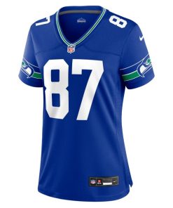 Alternative view of Noah Fant Seattle Seahawks Nike Women's Throwback Player Game Jersey - Royal