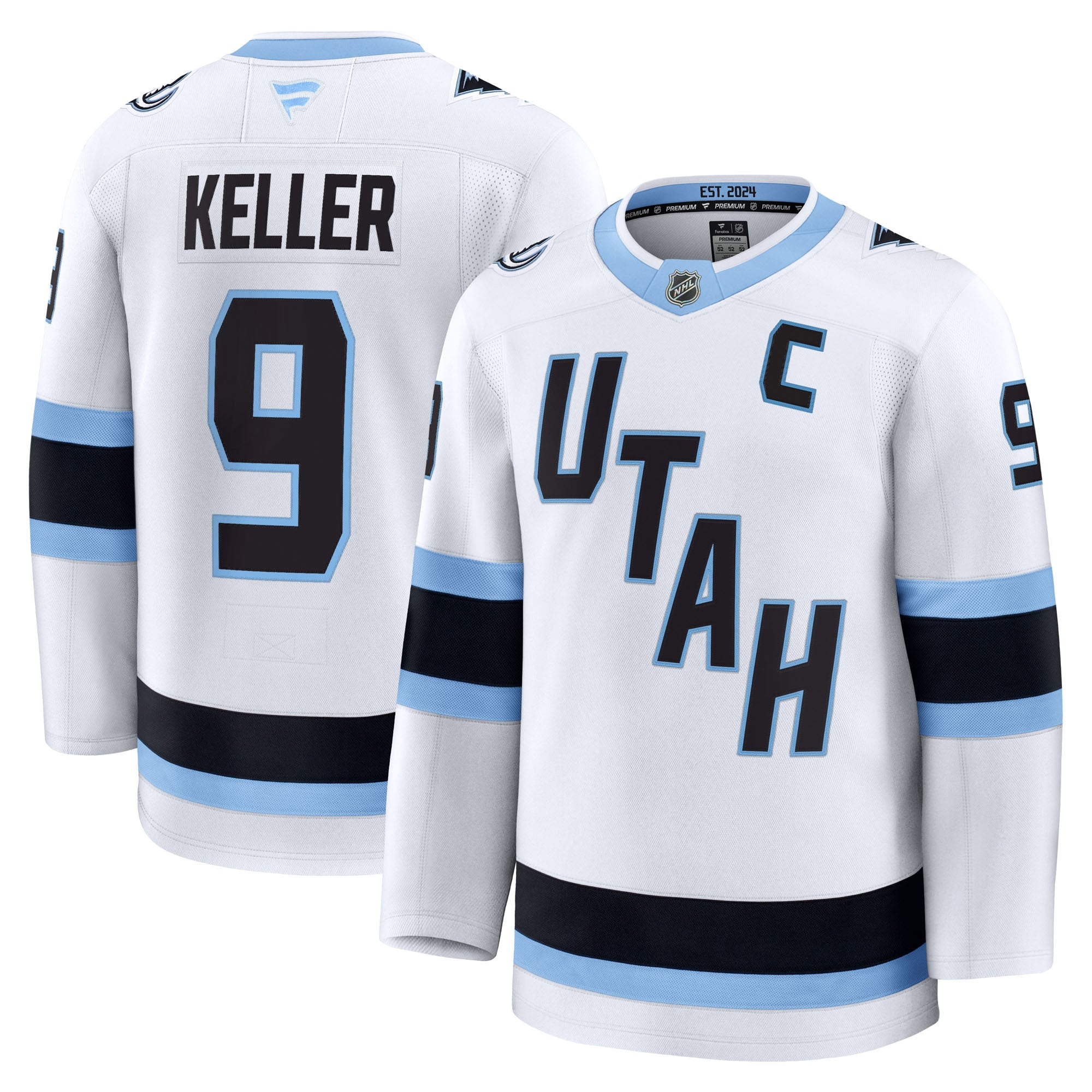 Clayton Keller Utah Mammoth Home Premium Player Jersey - Black/White - Image 6