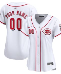 Cincinnati Reds Nike Women's Home Limited Custom Jersey - White
