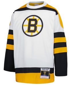Alternative view of Willie O'Ree Boston Bruins Youth 1958 Blue Line Player Jersey - White