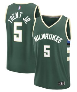 Gary Trent Jr. Milwaukee Bucks  Fast Break Replica Player Jersey - Icon Edition - Hunter Green