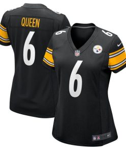Alternative view of Patrick Queen Pittsburgh Steelers Nike Women's  Game Jersey -  Black