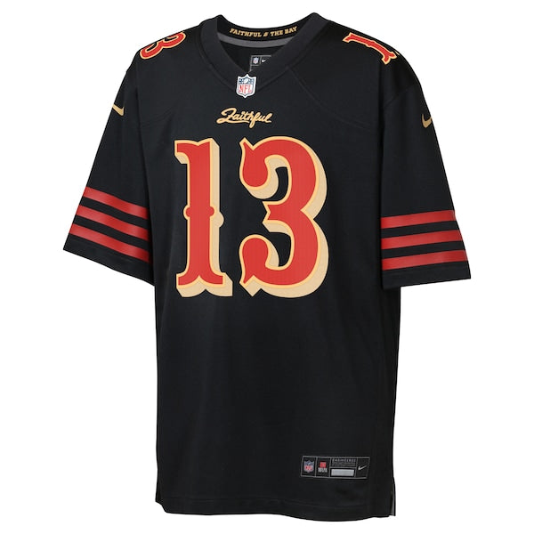 Brock Purdy San Francisco 49ers Nike Youth 2025 Rivalries Collection Game Jersey - Black - Image 2