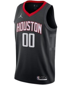 Alternative view of Houston Rockets Jordan Brand Swingman Custom Jersey - Statement Edition - Black