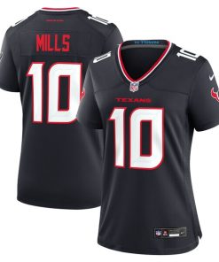 Davis Mills Houston Texans Nike Women's Team Game Jersey -  Navy