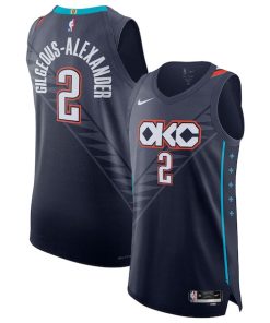 Shai Gilgeous-Alexander Oklahoma City Thunder Nike Unisex 2025/26 Authentic Jersey - City Edition - Navy