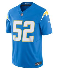 Alternative view of Khalil Mack Los Angeles Chargers Nike Vapor F.U.S.E. Limited Jersey - Powder Blue