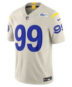 Alternative view of Aaron Donald Los Angeles Rams Nike Alternate Vapor F.U.S.E. Limited Jersey - Bone