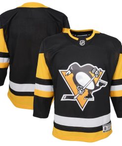 Pittsburgh Penguins Youth Home Premier Blank Jersey - Black