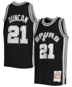Tim Duncan San Antonio Spurs Youth 1998/99 Hardwood Classics 75th Anniversary Diamond Jersey