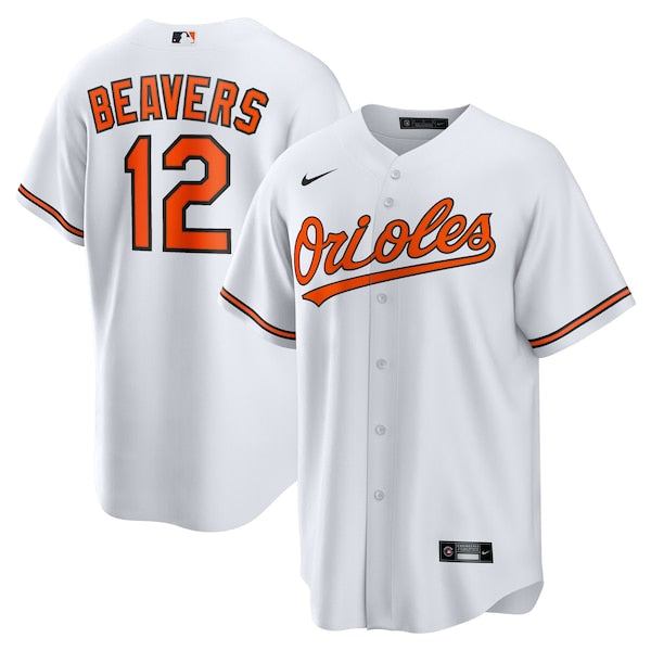 Dylan Beavers Baltimore Orioles Nike Home Replica Jersey - White