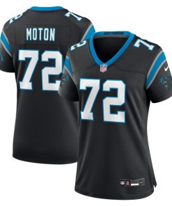 Taylor Moton Carolina Panthers Nike Women's Team Game Jersey - Black