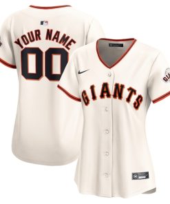 San Francisco Giants Nike Women's Home Limited Custom Jersey - Cream