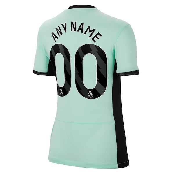 Chelsea Nike Women's 2023/24 Third Stadium Replica Custom Jersey - Mint - Image 3