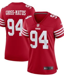 Yetur Gross-Matos San Francisco 49ers Nike Women's Team Game Jersey -  Scarlet
