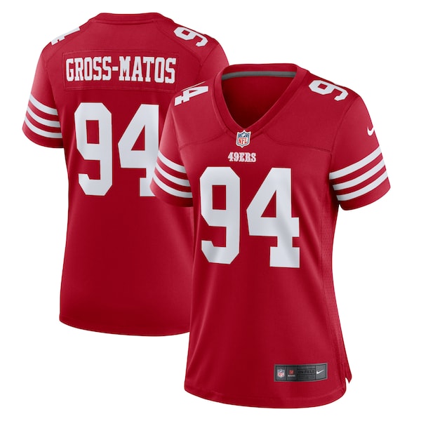 Yetur Gross-Matos San Francisco 49ers Nike Women's Team Game Jersey - Scarlet