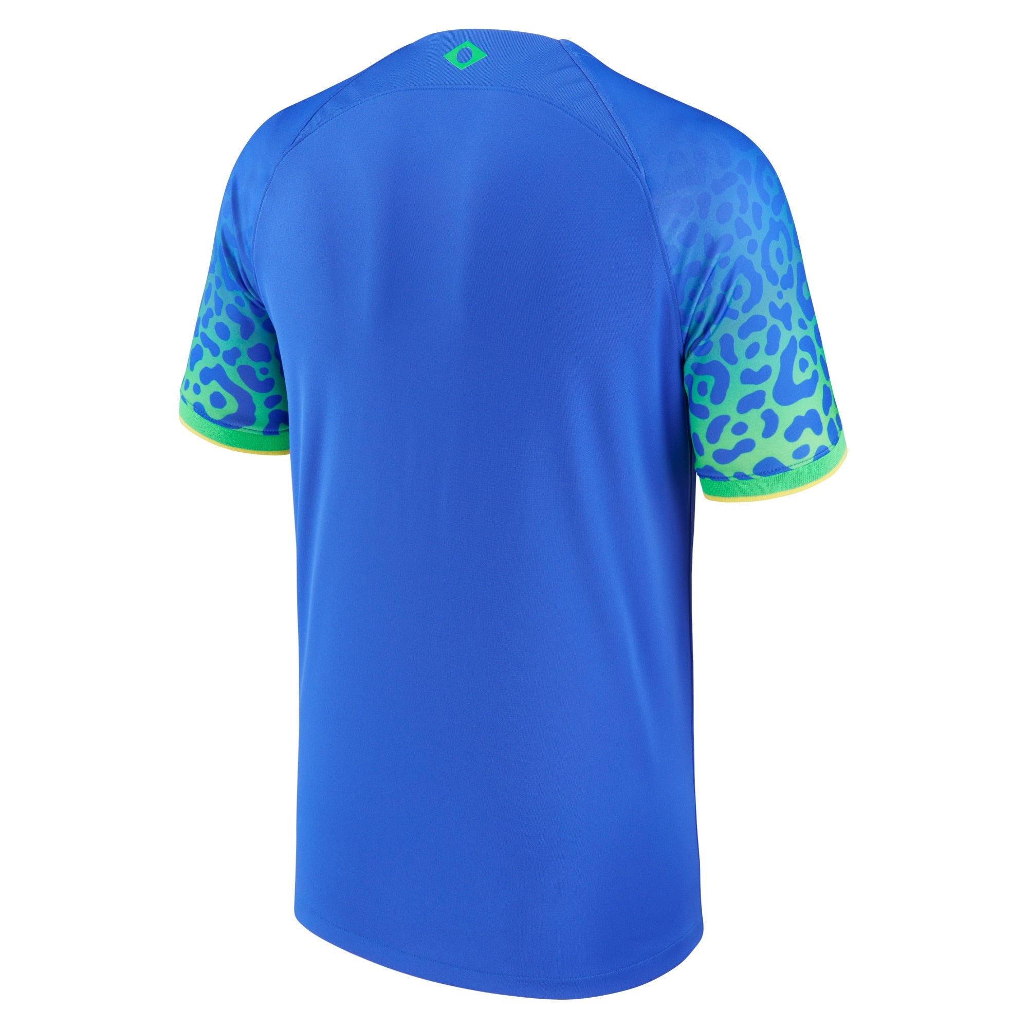 Custom Brazil National Team Nike 2022/23 Away Breathe Stadium Replica Blank Jersey - Blue - Image 3