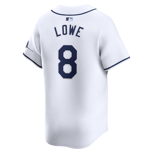 Brandon Lowe Tampa Bay Rays Nike Home Limited Player Jersey - White - Image 3